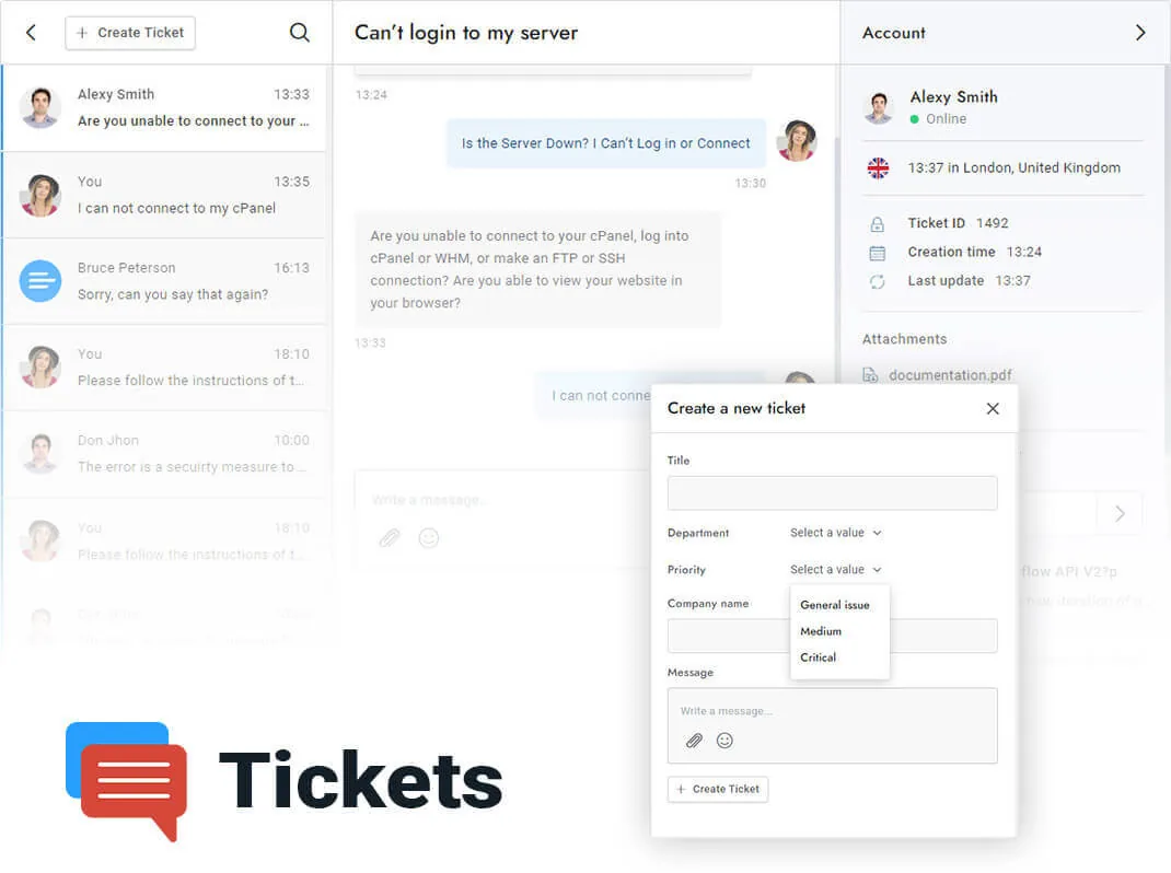 Streamlining Customer Support with Tickets