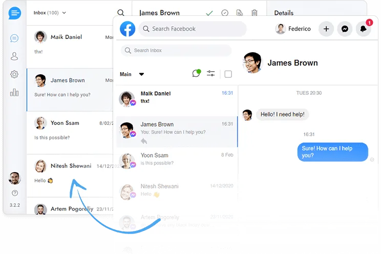 Messenger чат