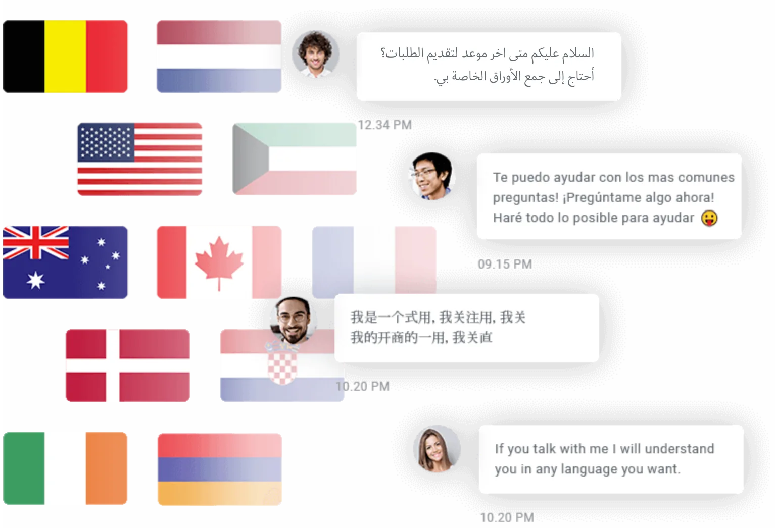 Mehrsprachiger Chat