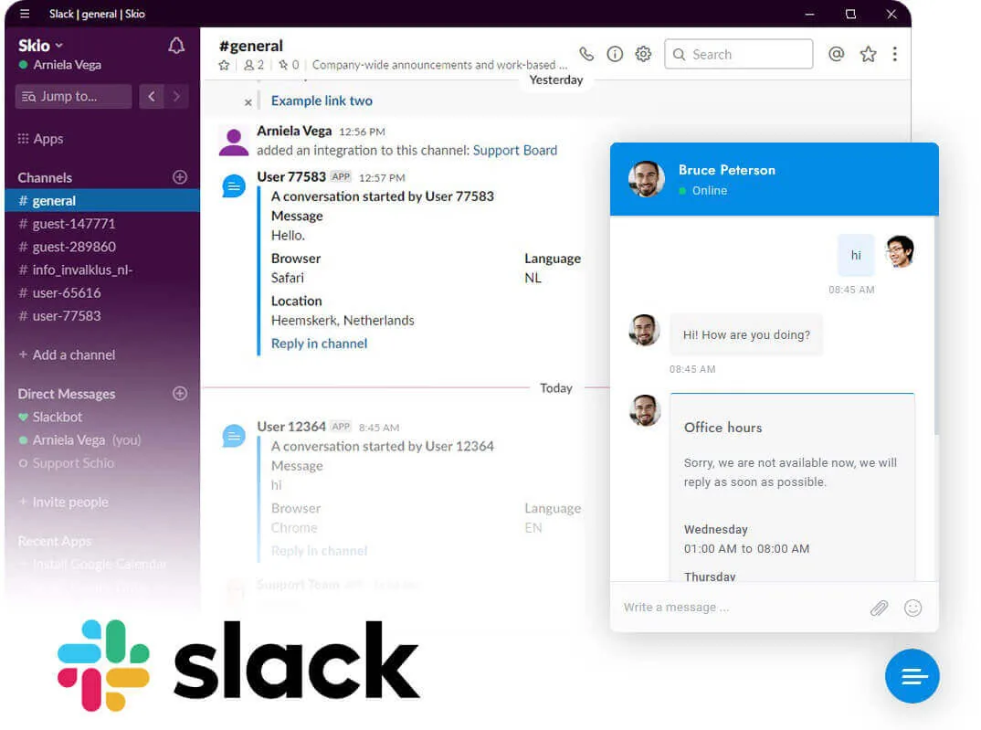 Chat Board'la Slack Entegrasyonu